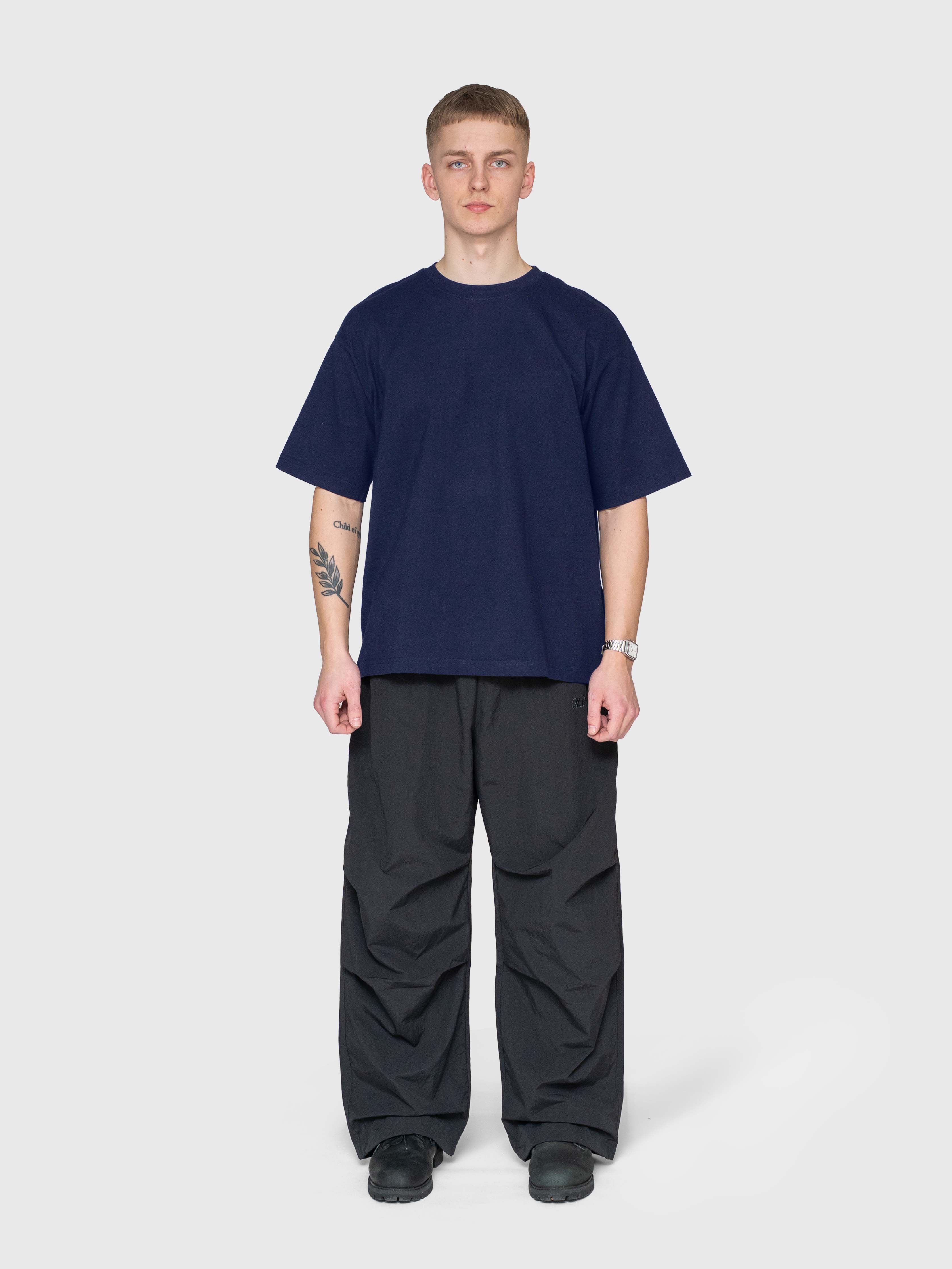Anywear Box Tee - Navy/Yellow