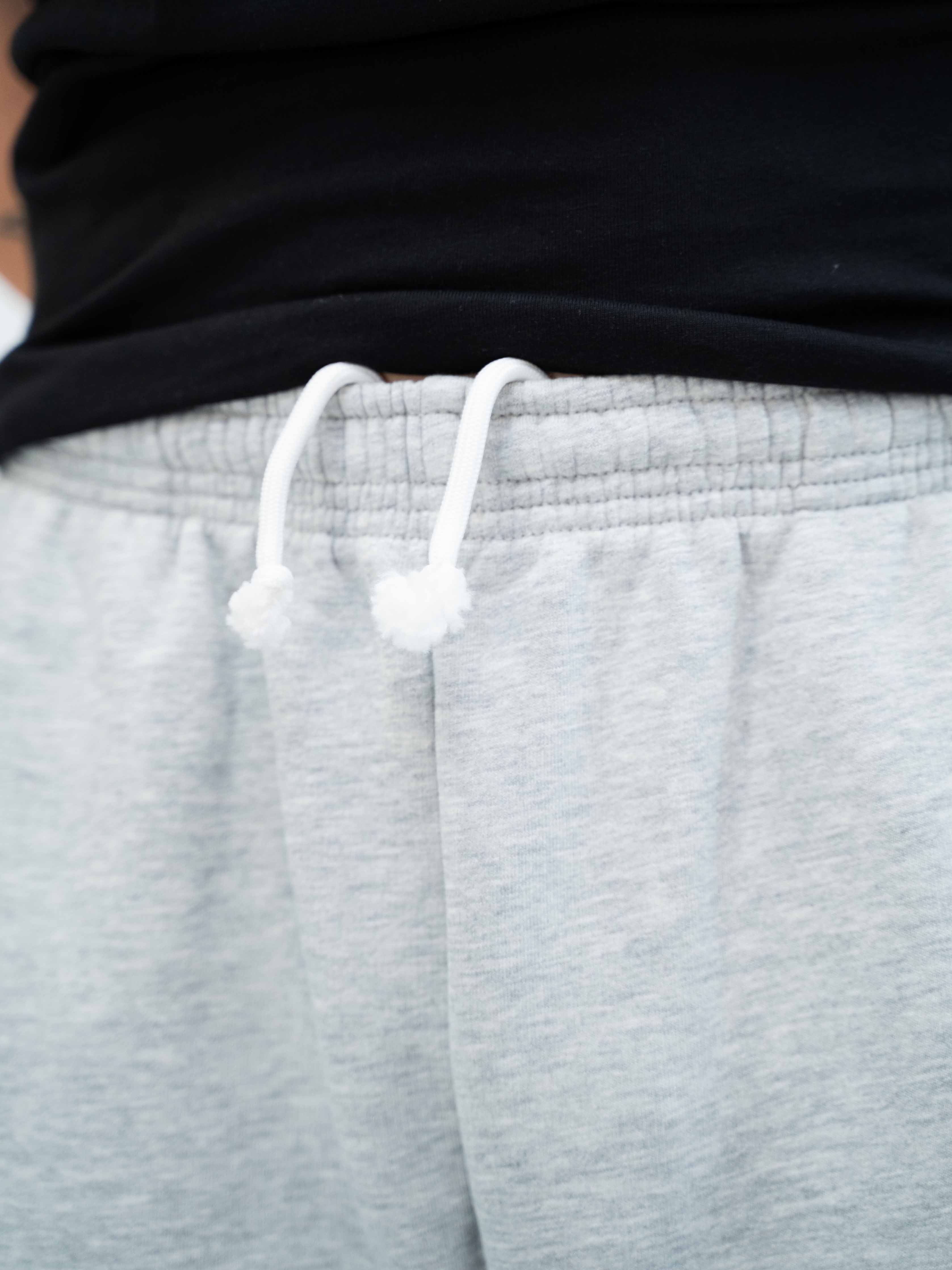 Confidence Straight Sweatpants - Melange Grey/Black
