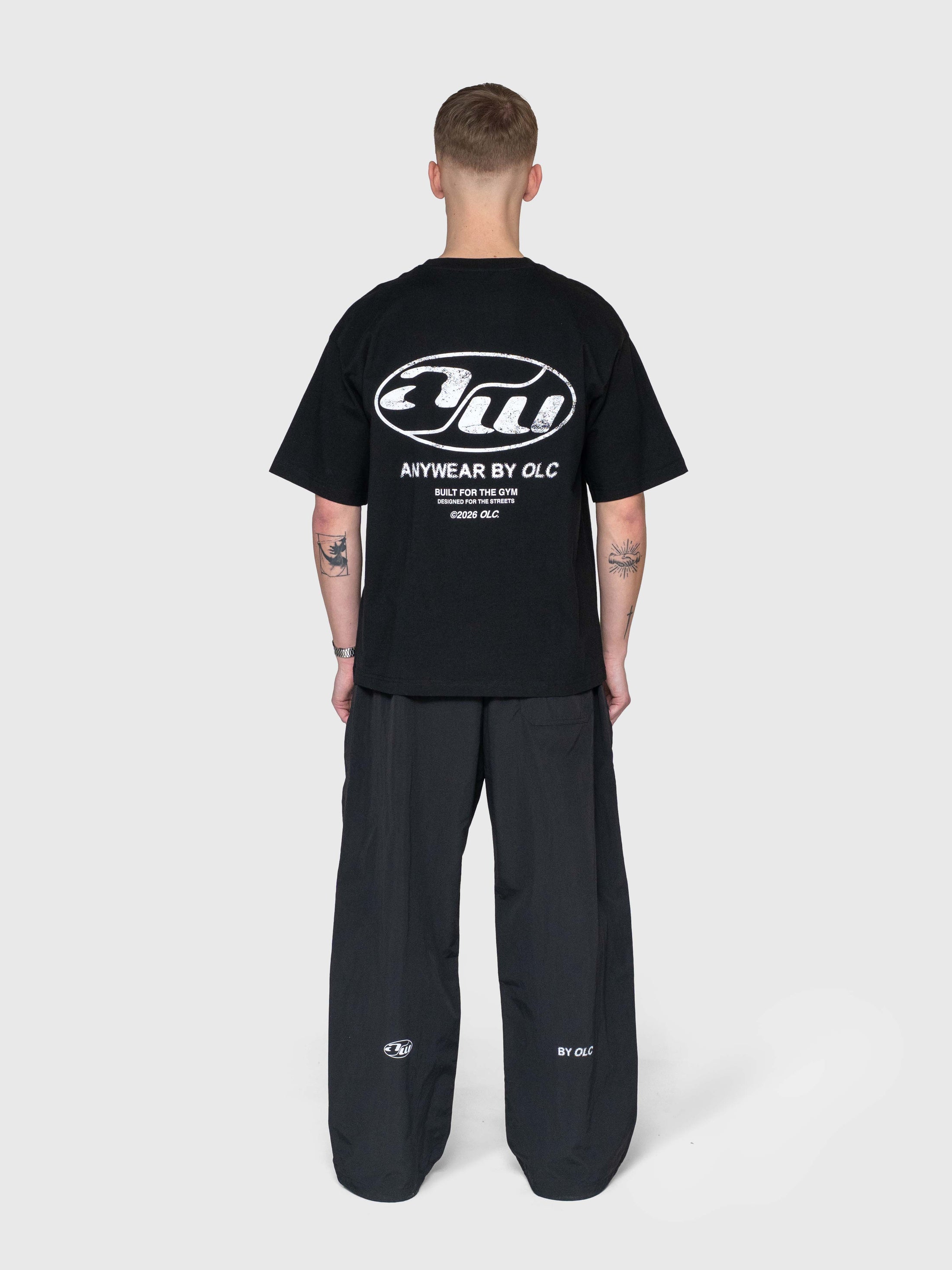 Anywear Heavyweight Box Tee - Black/White