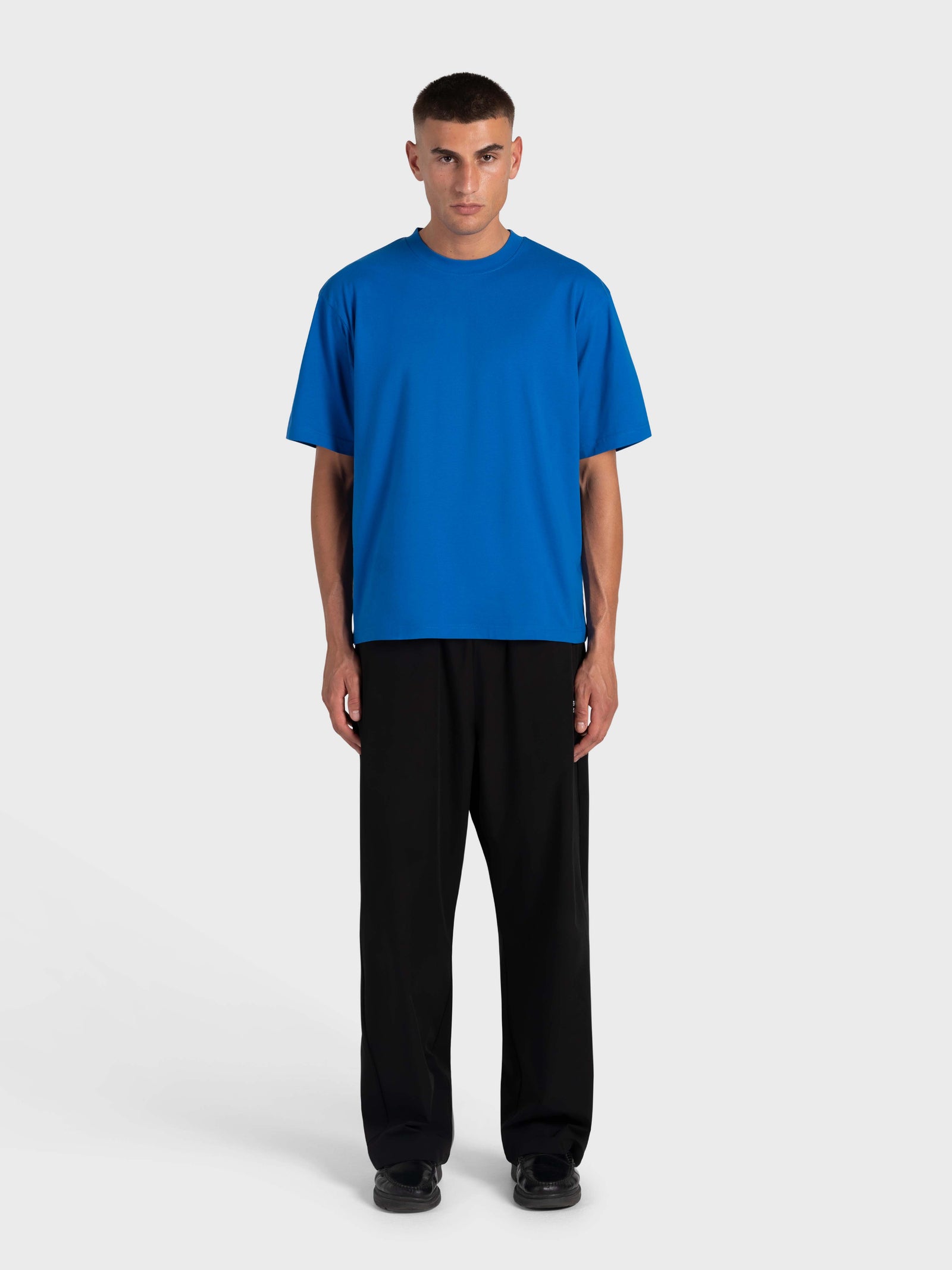 Confidence V2 Box Tee - King Blue/White