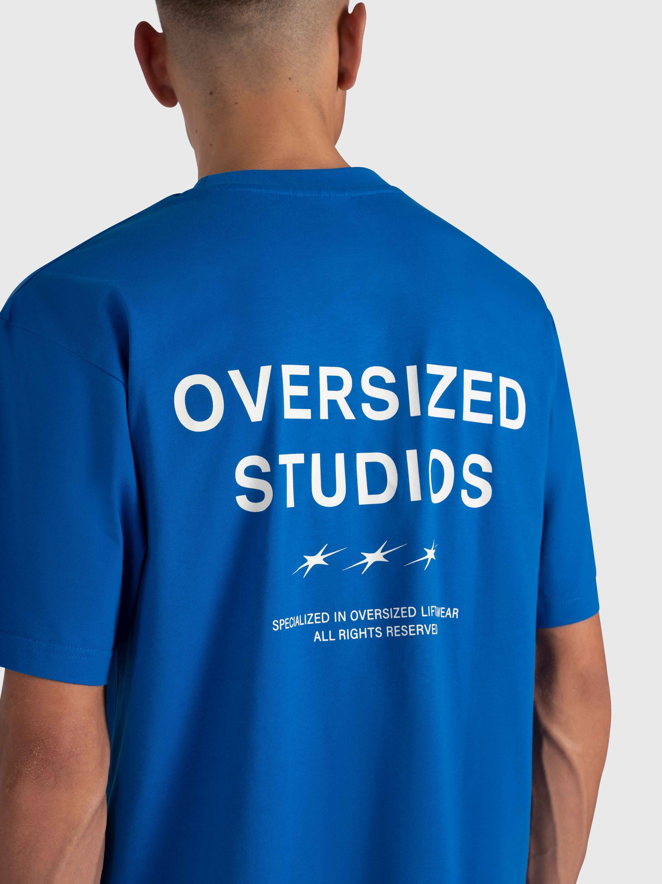 Confidence V2 Box Tee - King Blue/White