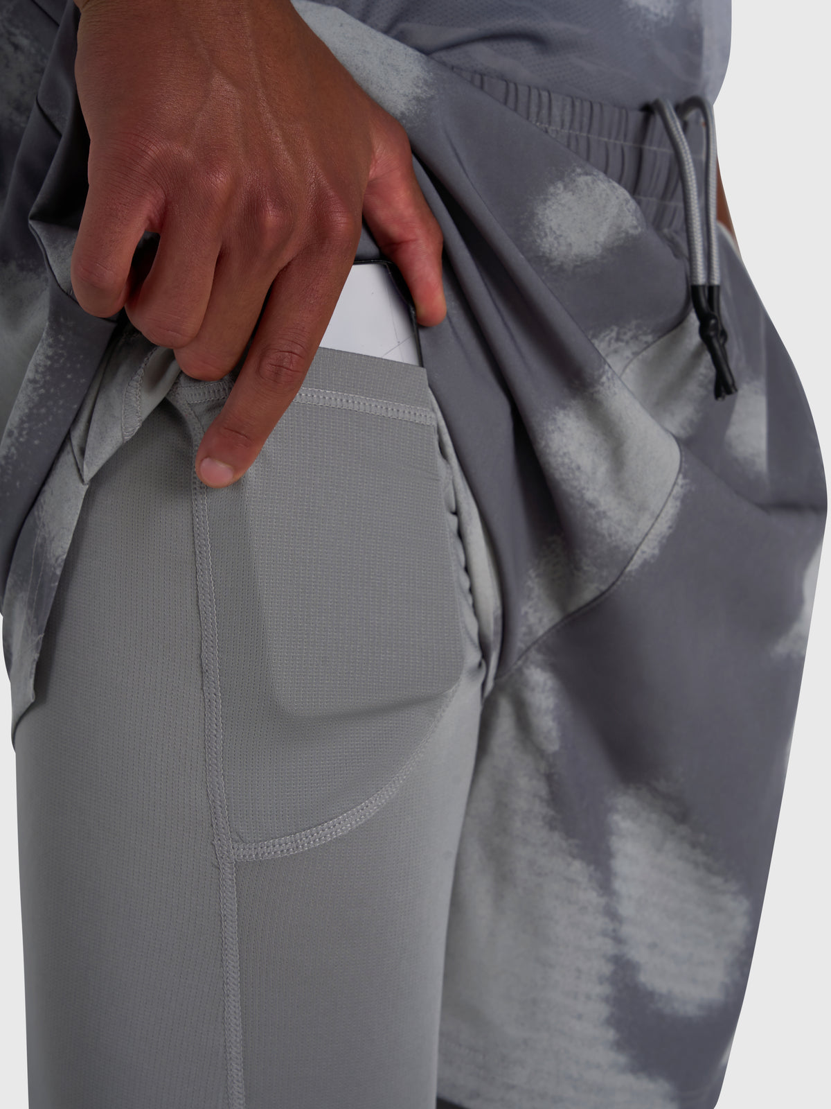 Stamina 2-1 Shorts - Grey/Grey
