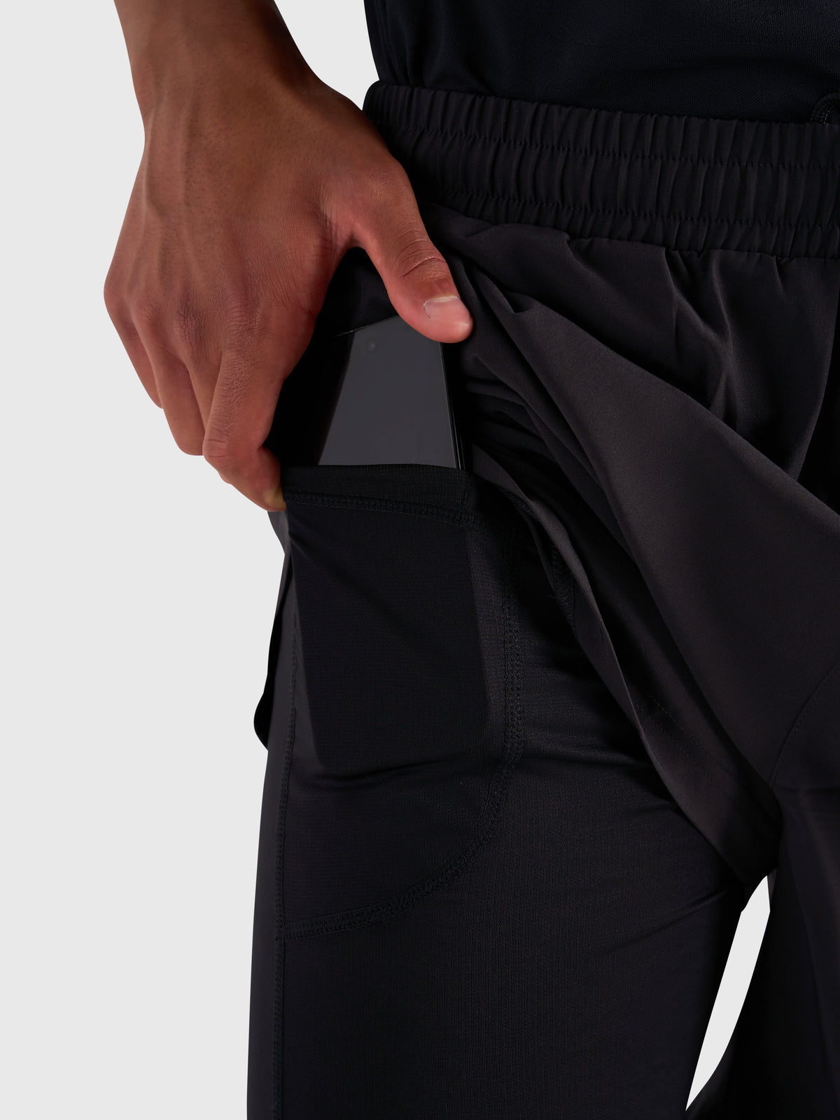 Stamina 2-1 Shorts - Black/White