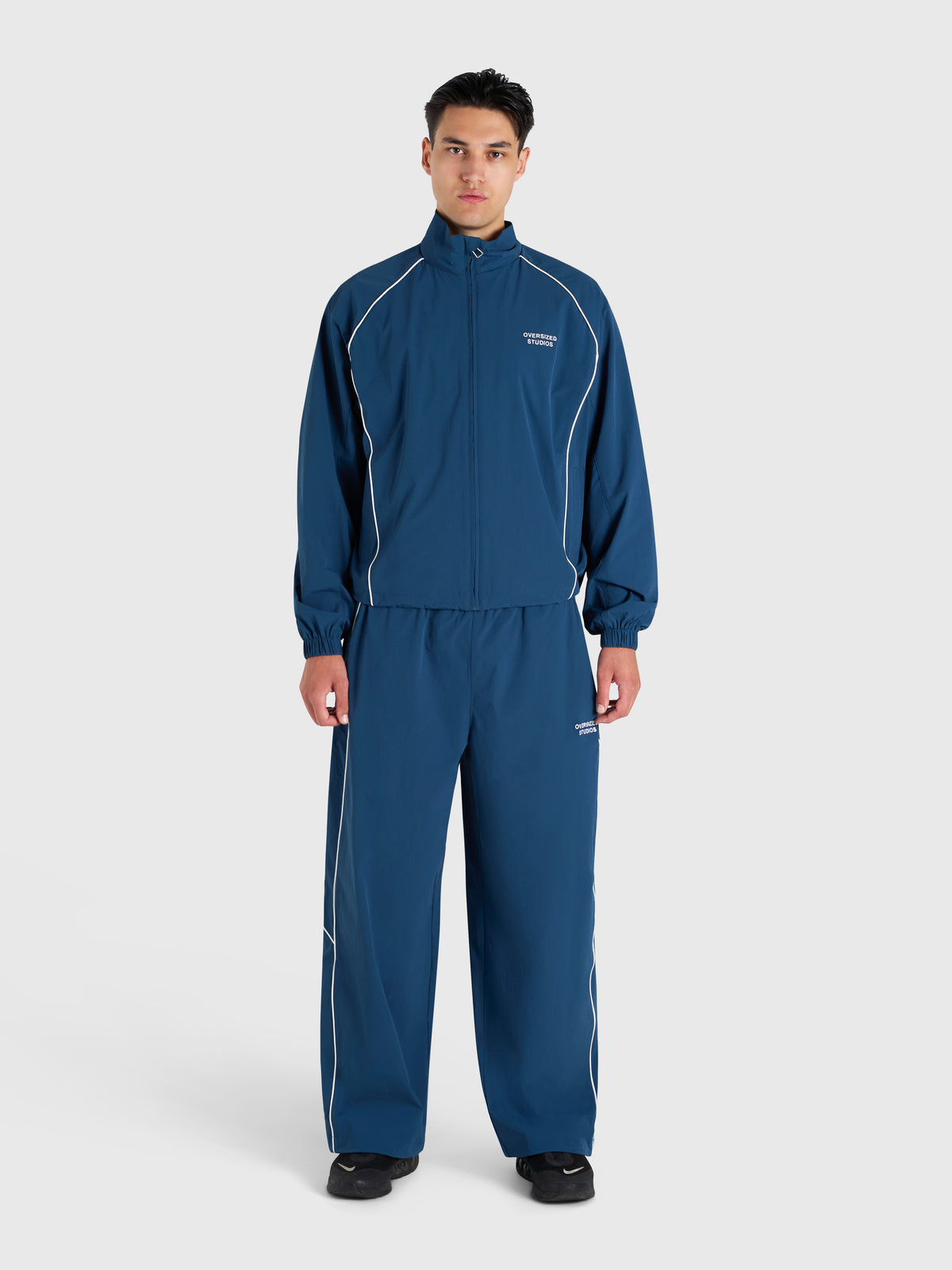 Active Track Pants - Metallic Blue/White