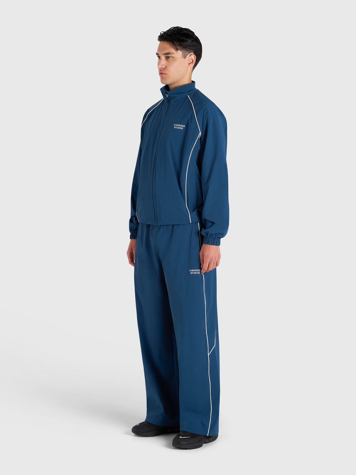 Active Track Pants - Metallic Blue/White
