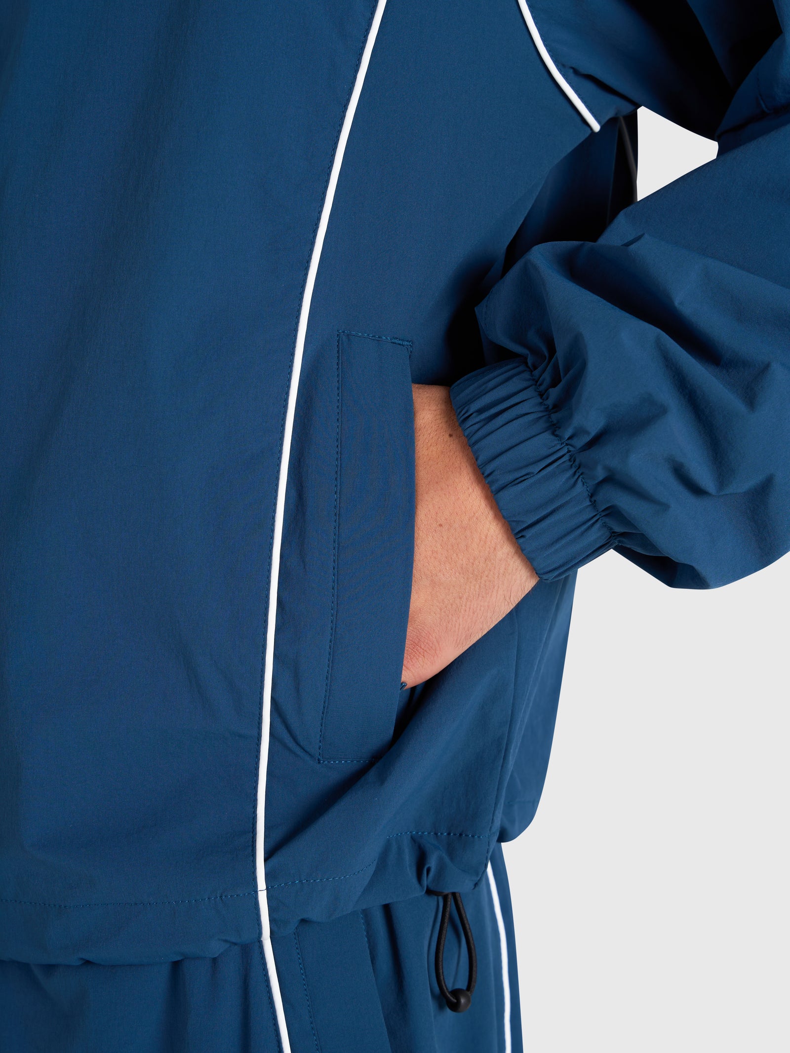 Active Track Jacket - Metallic Blue/White