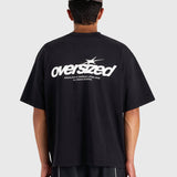 Cursive Heavy Box Tee - Vintage Black/White