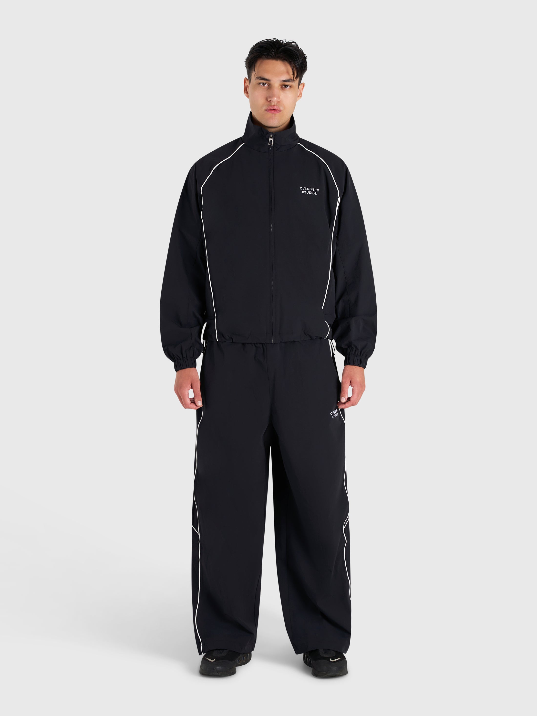 Active Track Jacket - Black/White