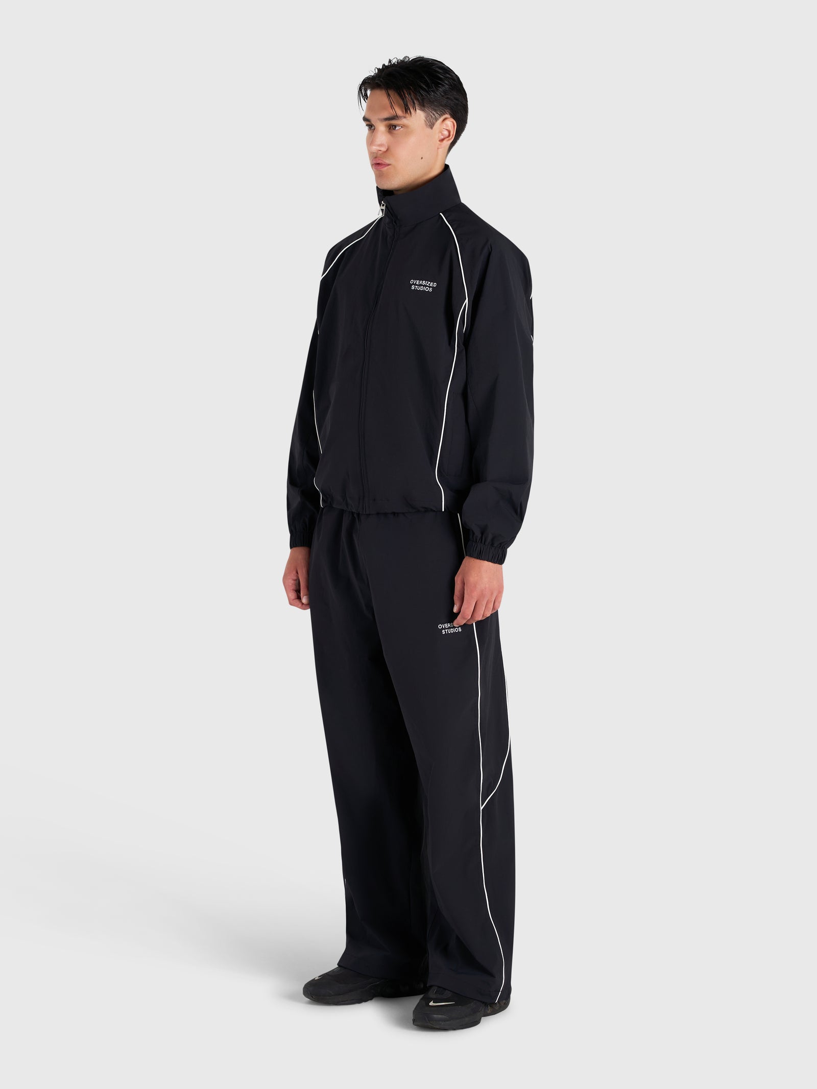 Active Track Pants - Black/White