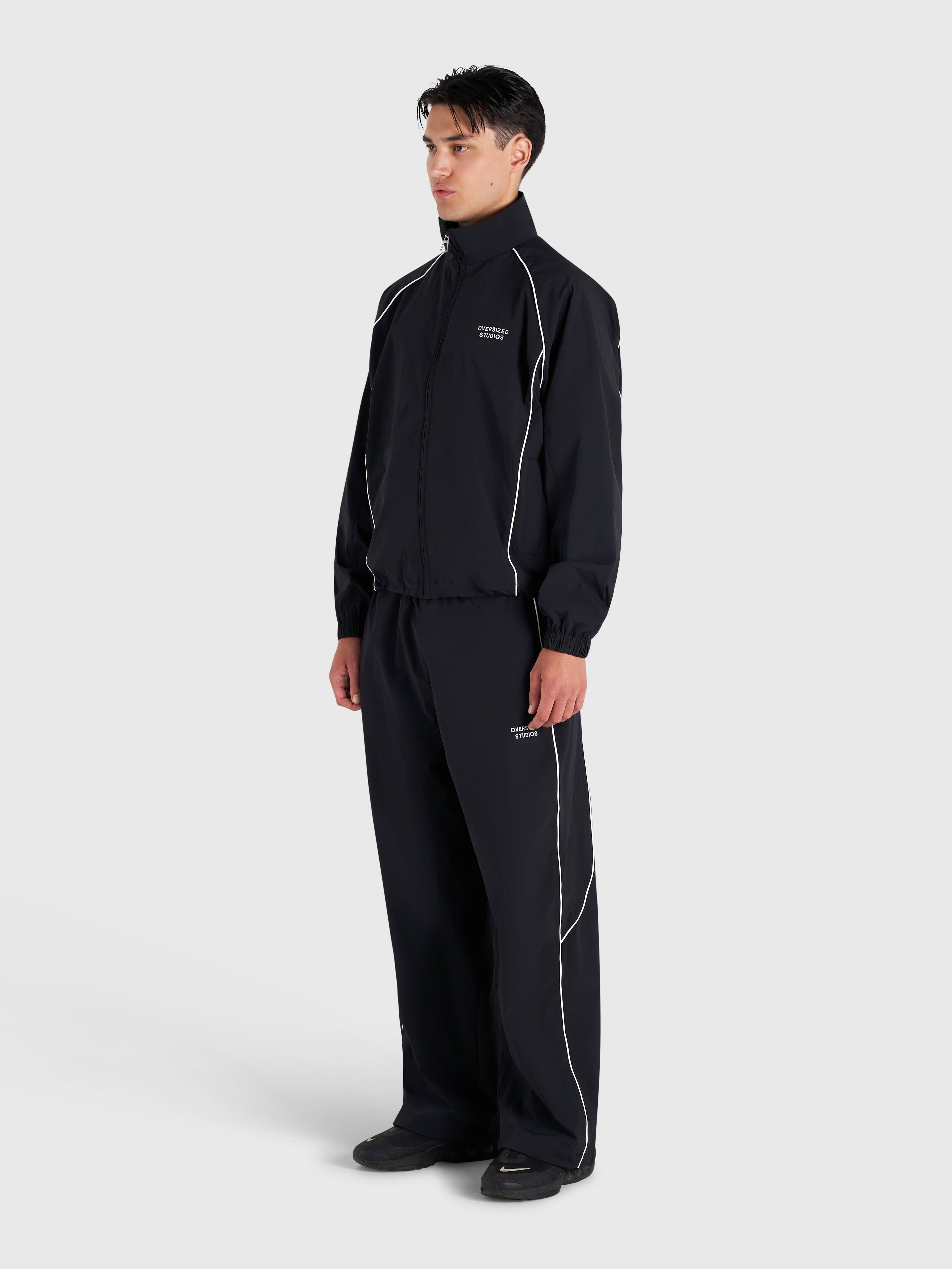 Active Track Jacket - Black/White