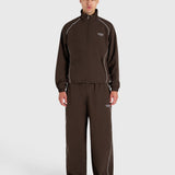 Active Track Jacket - Brown/White
