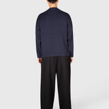 Logo Knit Sweater - Navy/Yellow