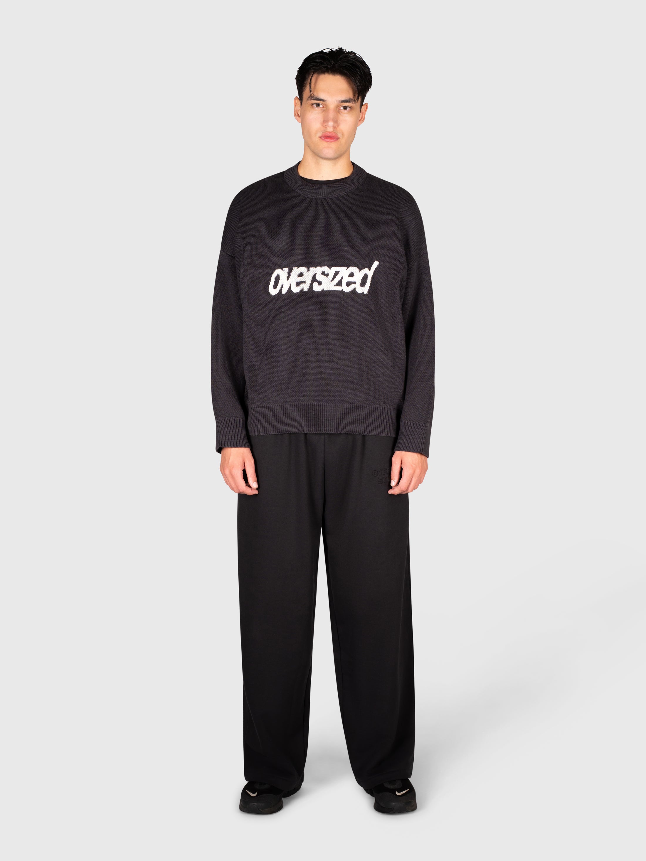 Logo Knit Sweater - Black/White
