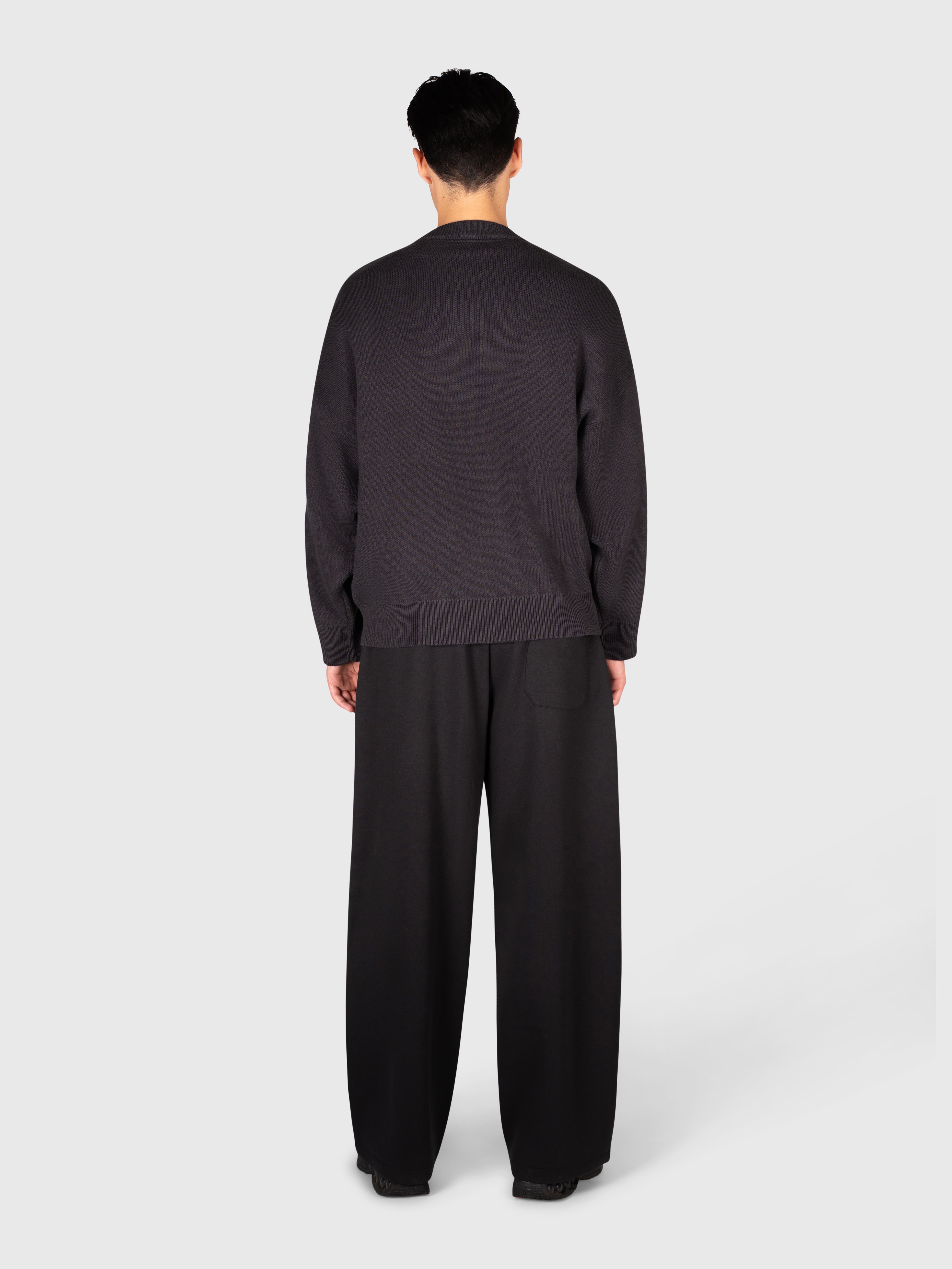 Logo Knit Sweater - Black/White