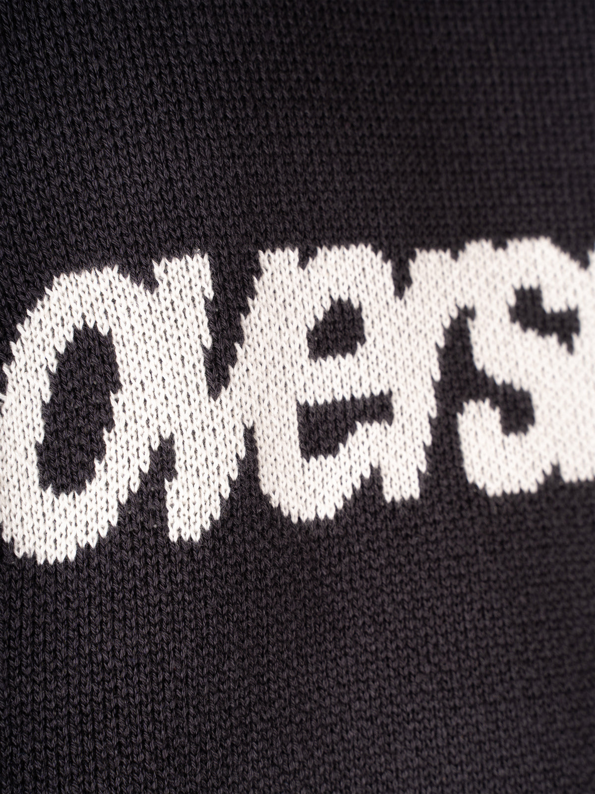 Logo Knit Sweater - Black/White