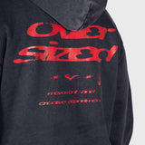 Vintage Hoodie - Black/Red