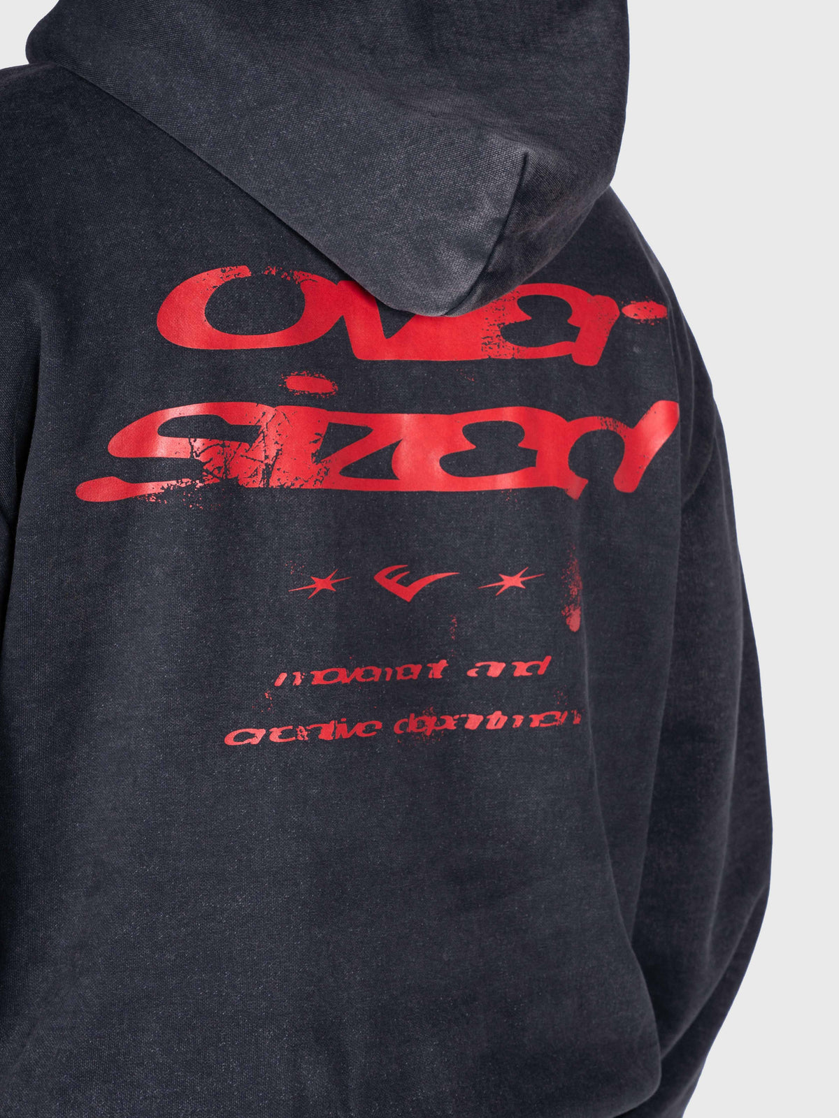 Vintage Hoodie - Black/Red