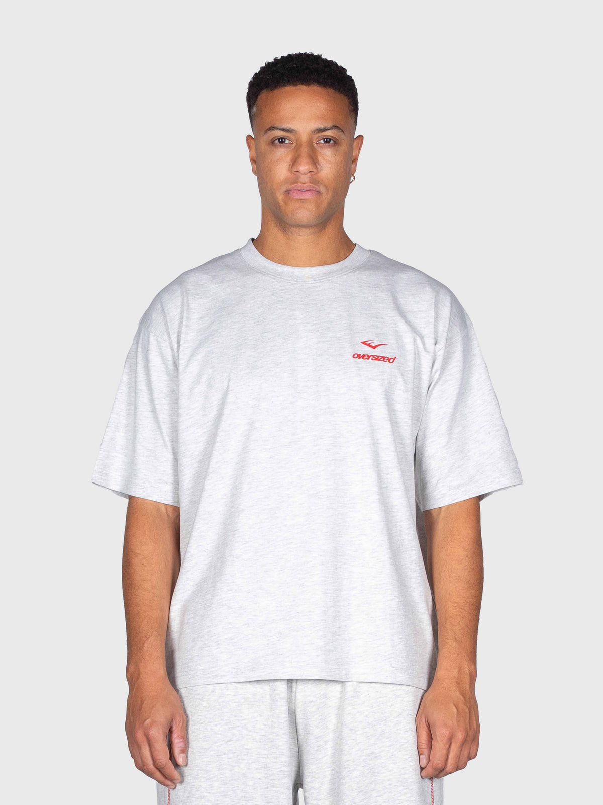 Union Box Tee - Cloudy Grey/Red/Black
