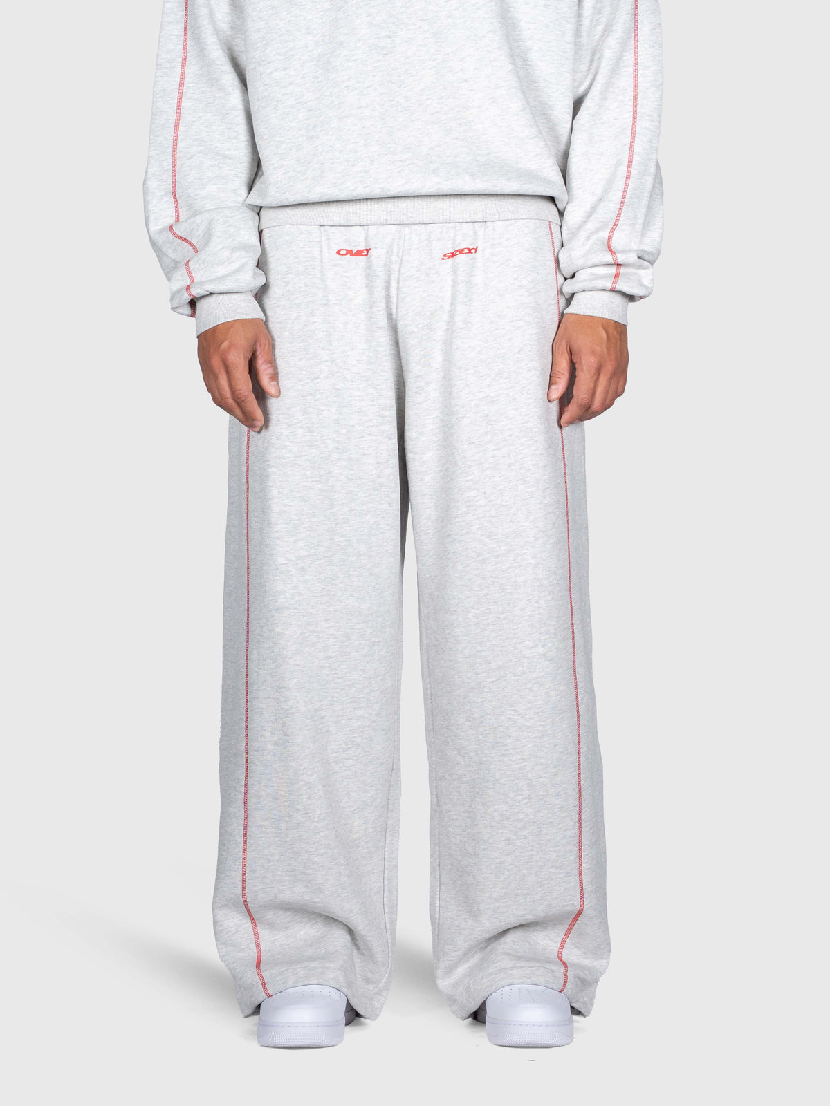Corner Sweatpants - Cloudy Grey/Red