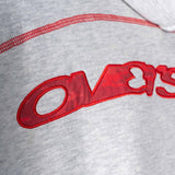 Corner Hoodie - Cloudy Grey/Red