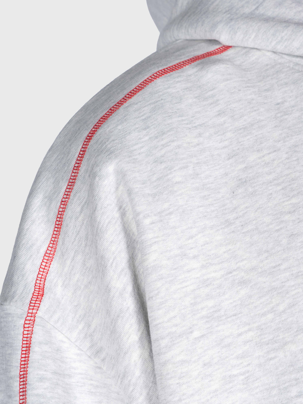 Corner Hoodie - Cloudy Grey/Red