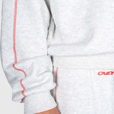 Corner Hoodie - Cloudy Grey/Red