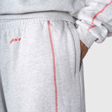 Corner Sweatpants - Cloudy Grey/Red