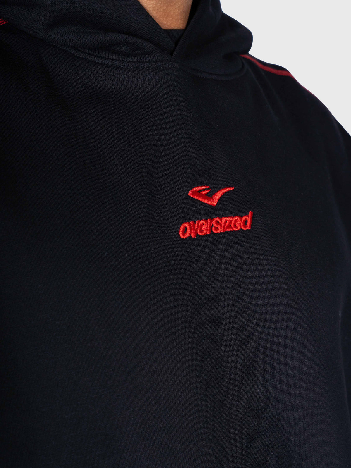 Corner Hoodie - Black/Red