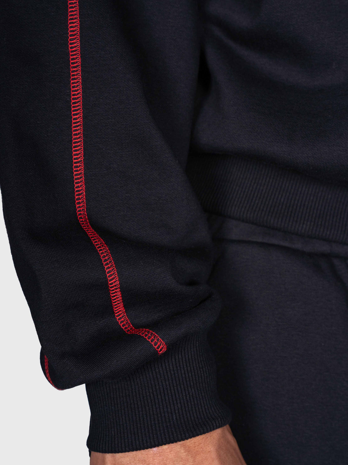 Corner Hoodie - Black/Red