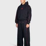 Corner Hoodie - Black/Red