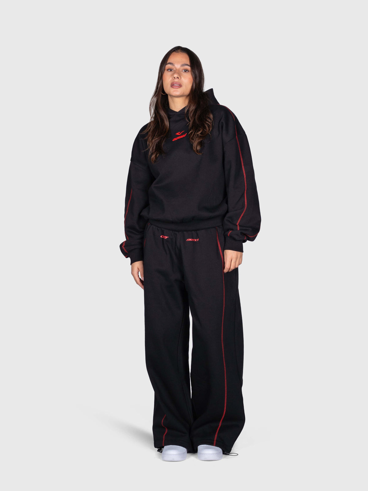 Corner Sweatpants - Black/Red
