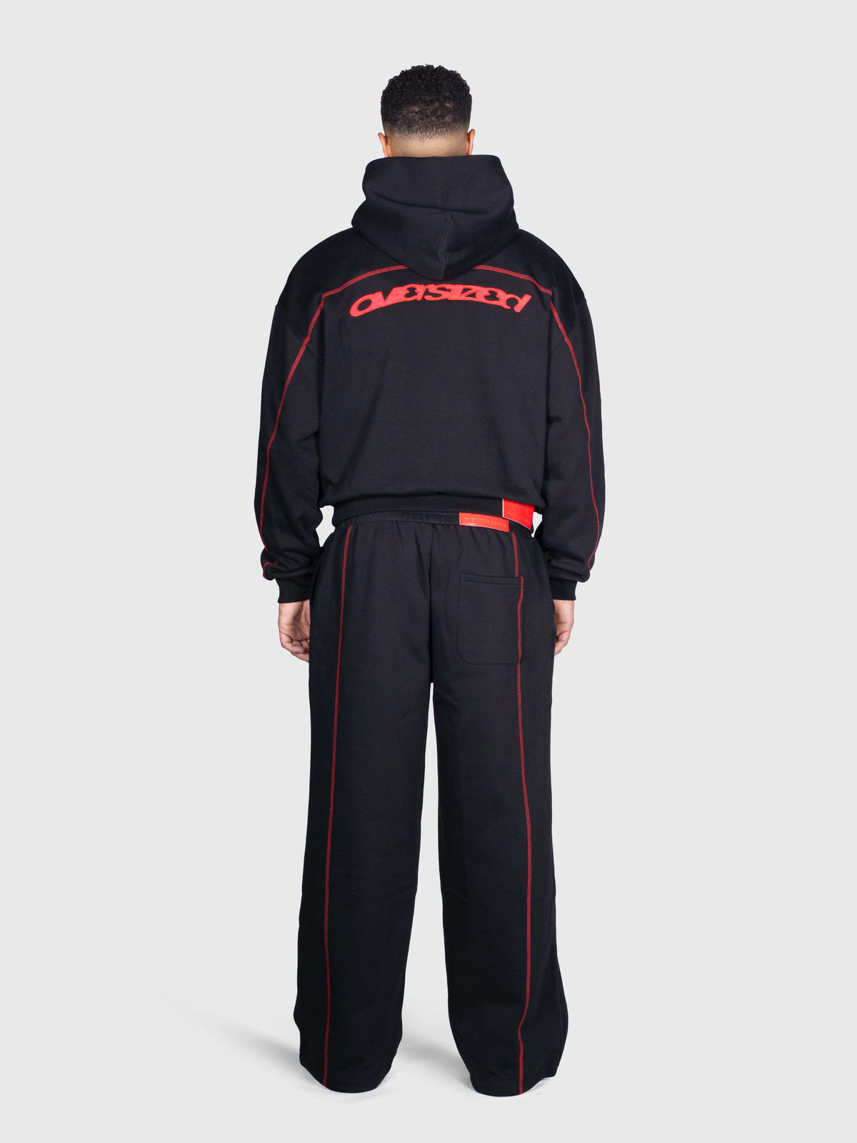 Corner Hoodie - Black/Red