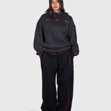 Vintage Hoodie - Black/Red