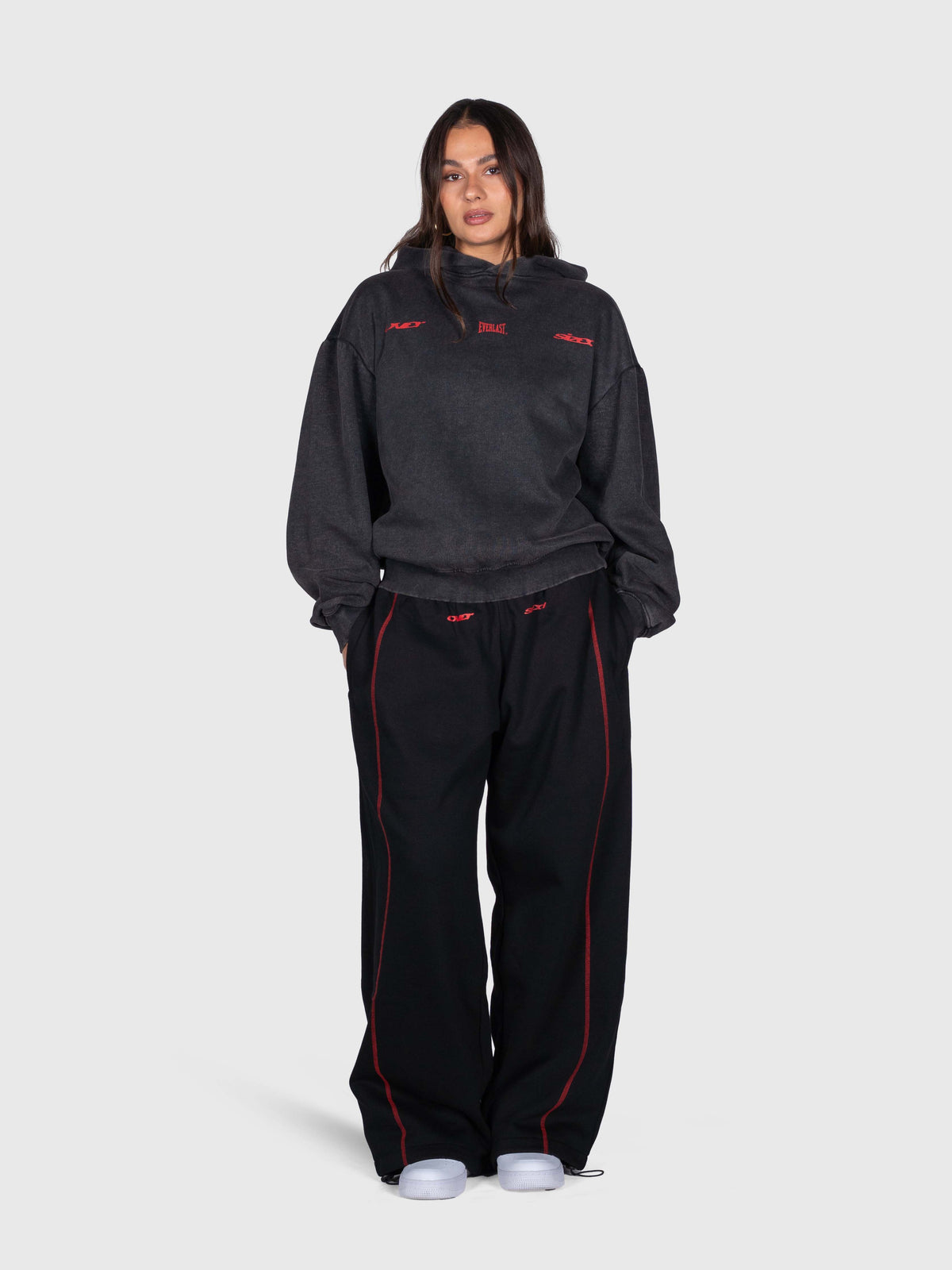 Vintage Hoodie - Black/Red