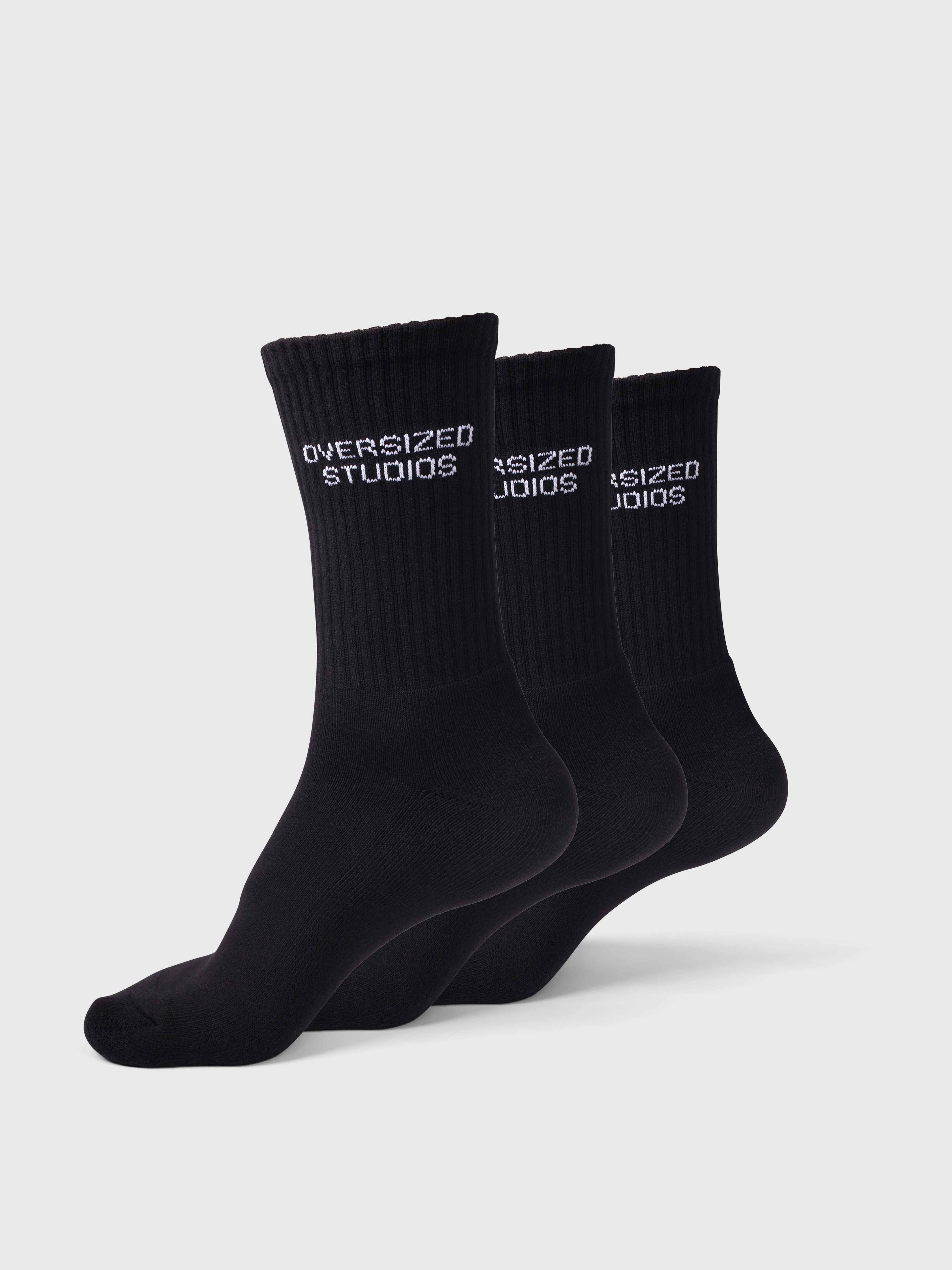3-Pack Confidence V2 Socks - Black/White