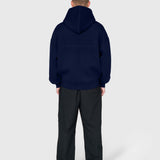 Scuba Embossed Zip Hoodie - Midnight Navy