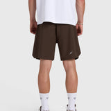 Confidence V2 Tech Shorts - Brown/White