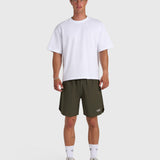 Confidence V2 Tech Shorts - Army/White
