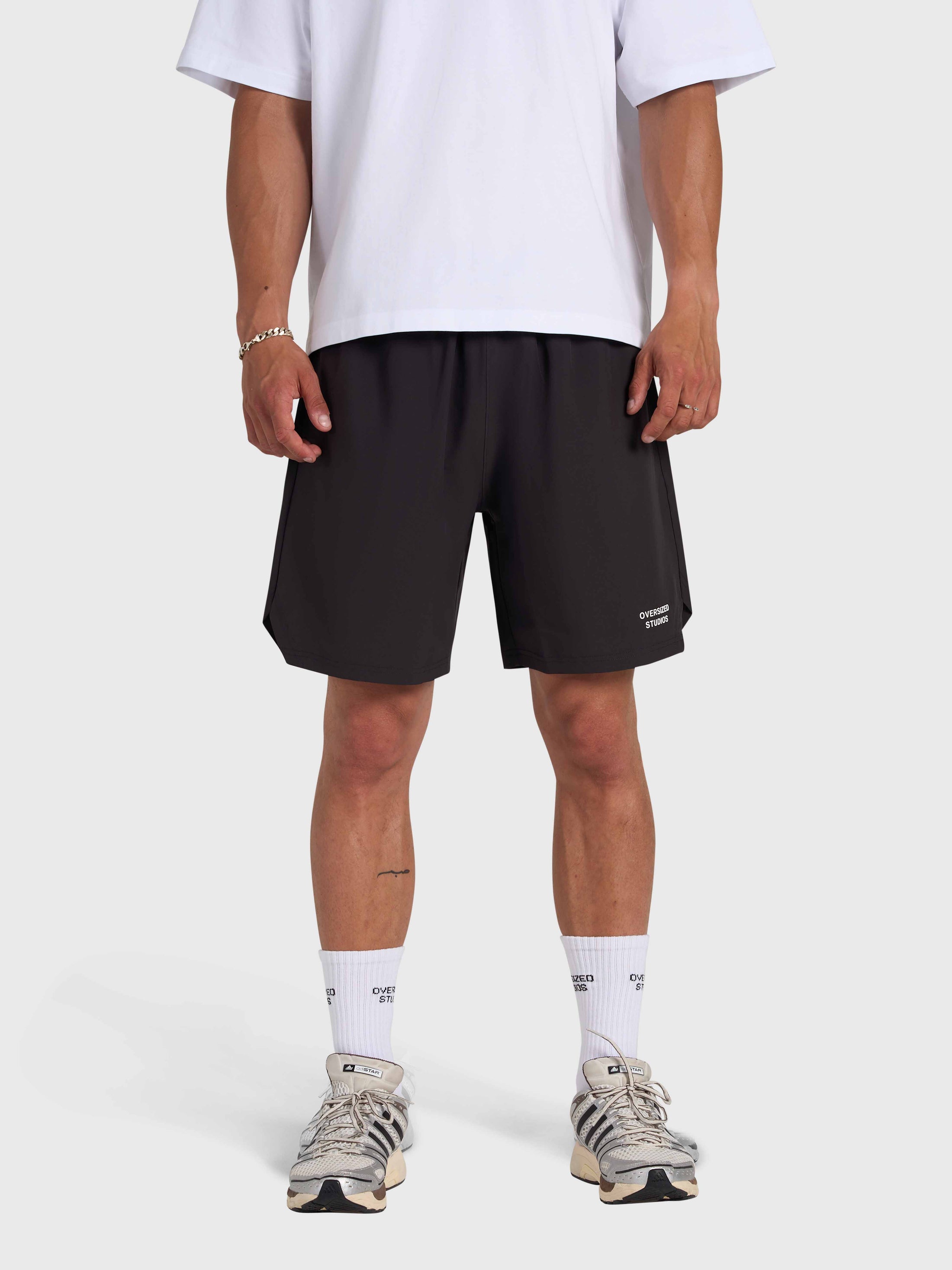 Confidence V2 Tech Shorts - Black/White