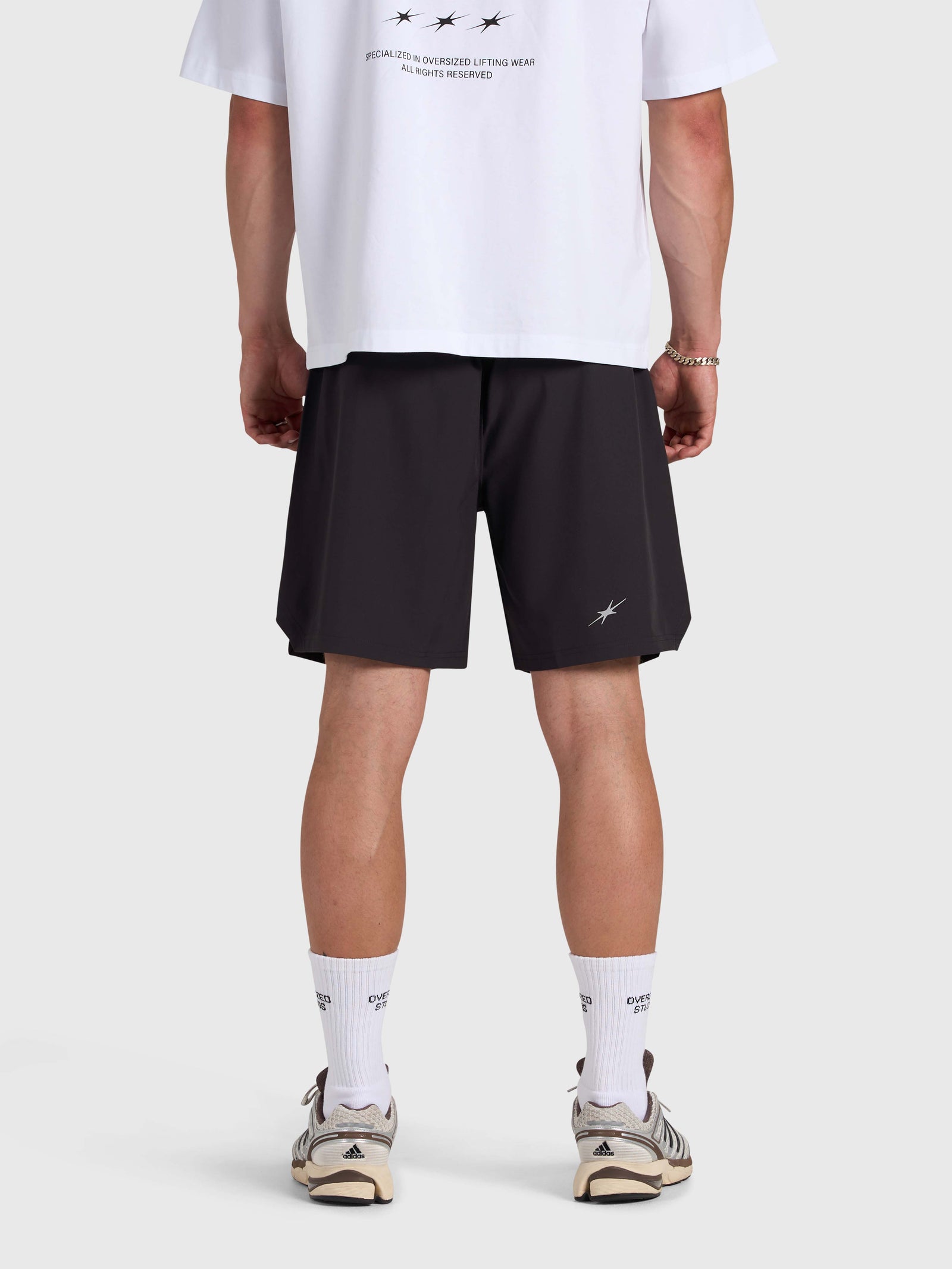 Confidence V2 Tech Shorts - Black/White