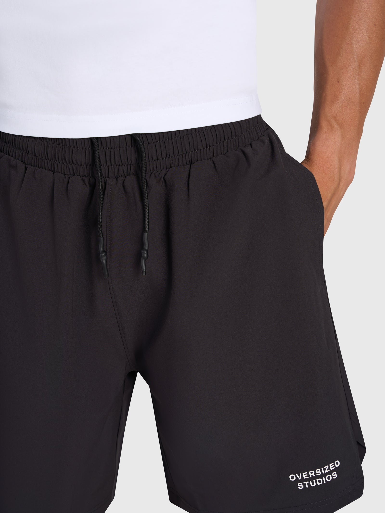 Confidence V2 Tech Shorts - Black/White