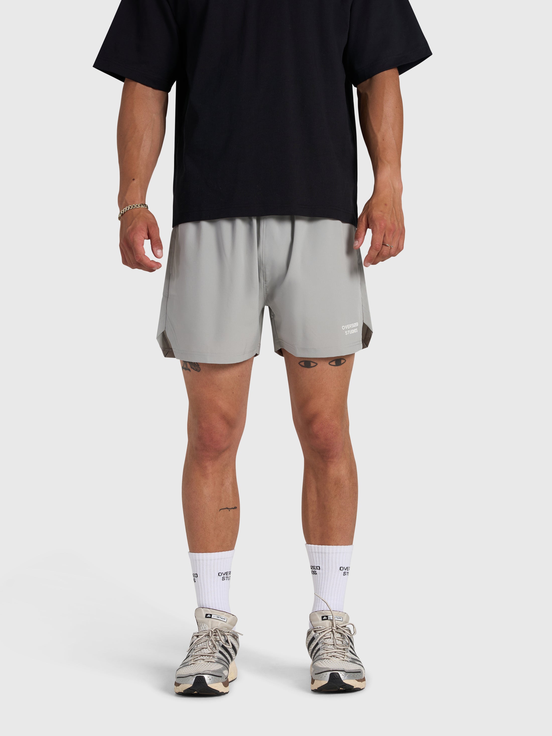 Confidence V2 4-Inch Tech Shorts - Grey/White