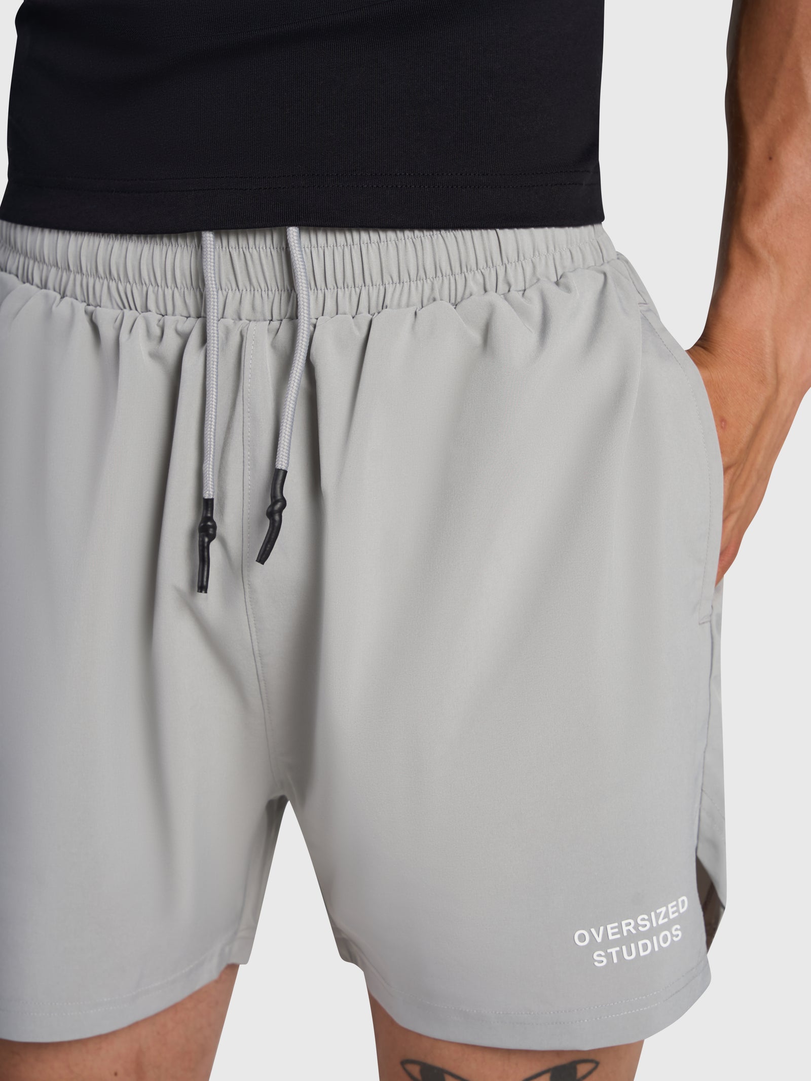 Confidence V2 4-Inch Tech Shorts - Grey/White