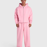 Confidence V2 Zip Hoodie - Pink/White