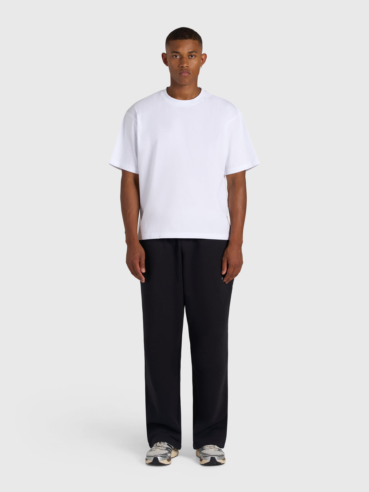 Cursive Box Tee - White/Red