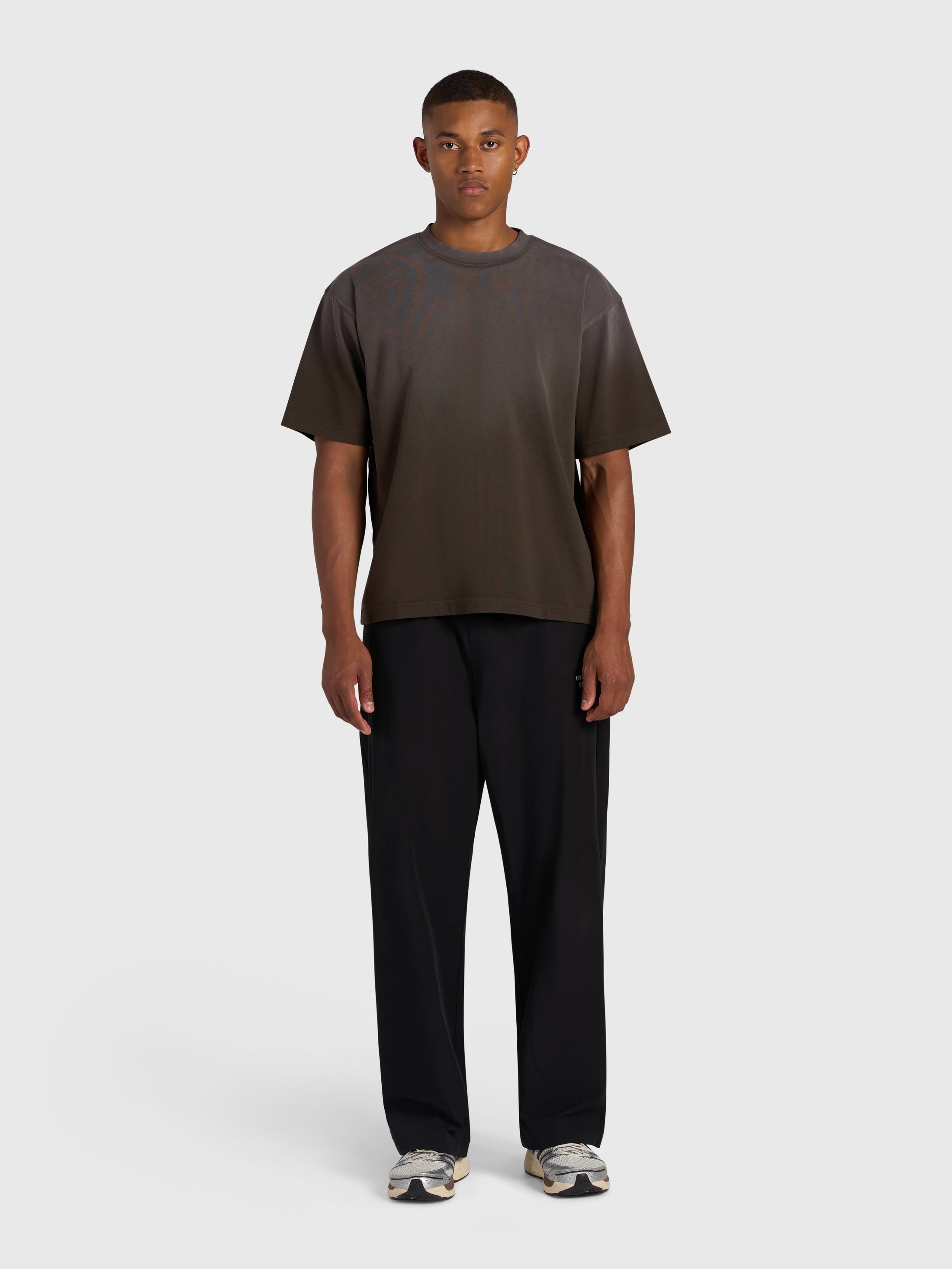 Confidence V2 Heavy Box Tee - Vintage Brown/White