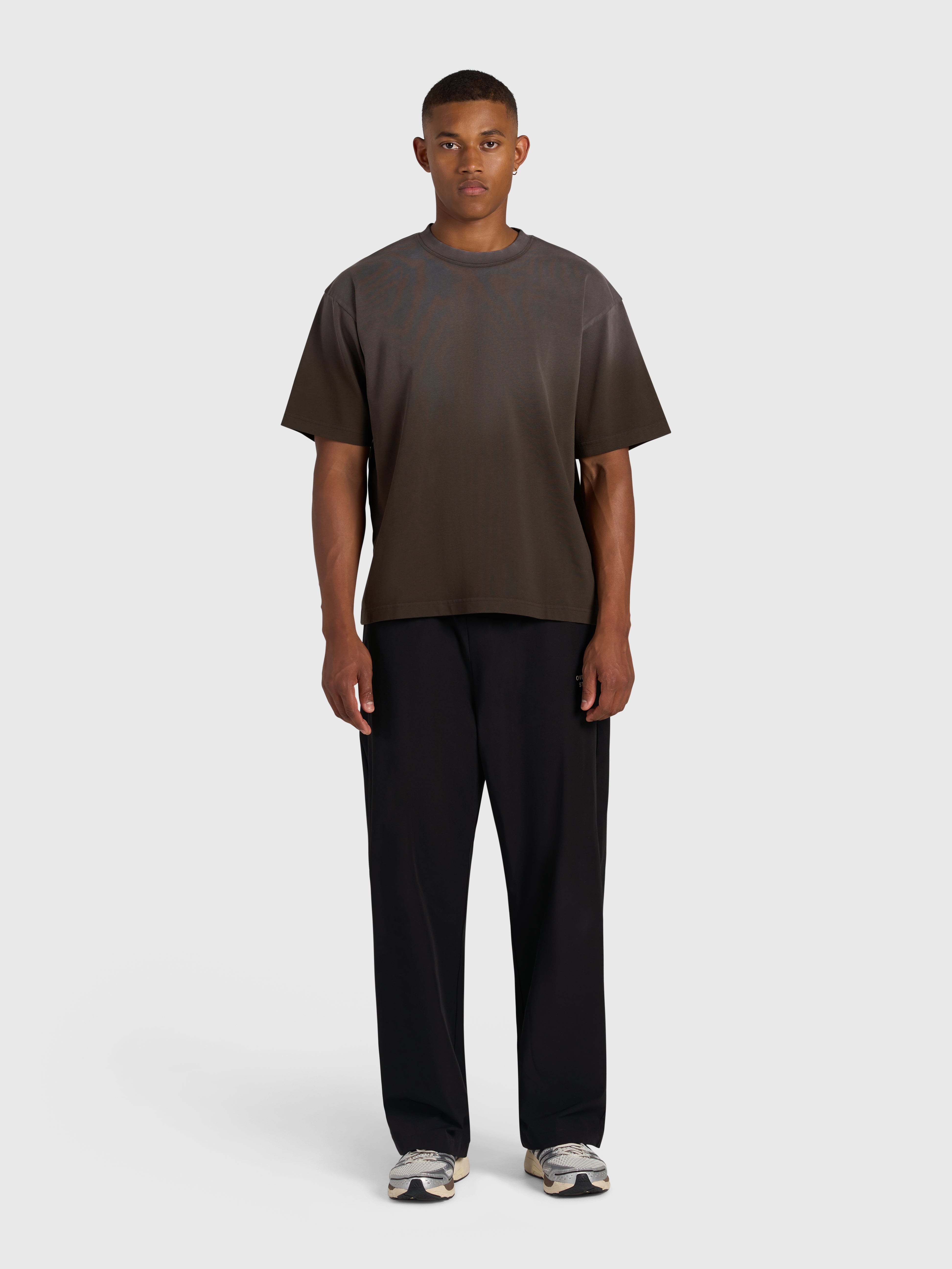 Confidence V2 Heavy Box Tee - Vintage Brown/White