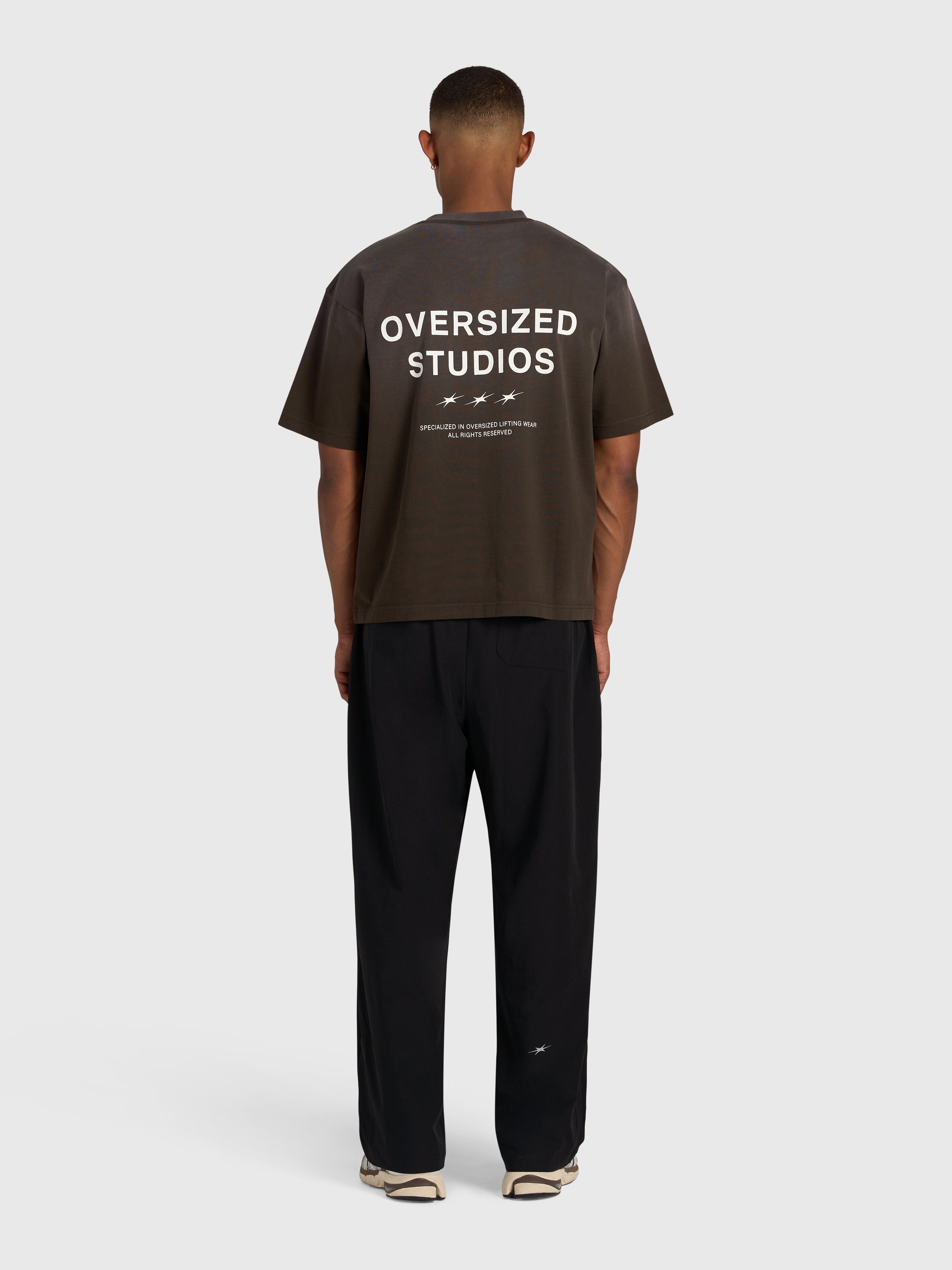 Confidence V2 Heavy Box Tee - Vintage Brown/White
