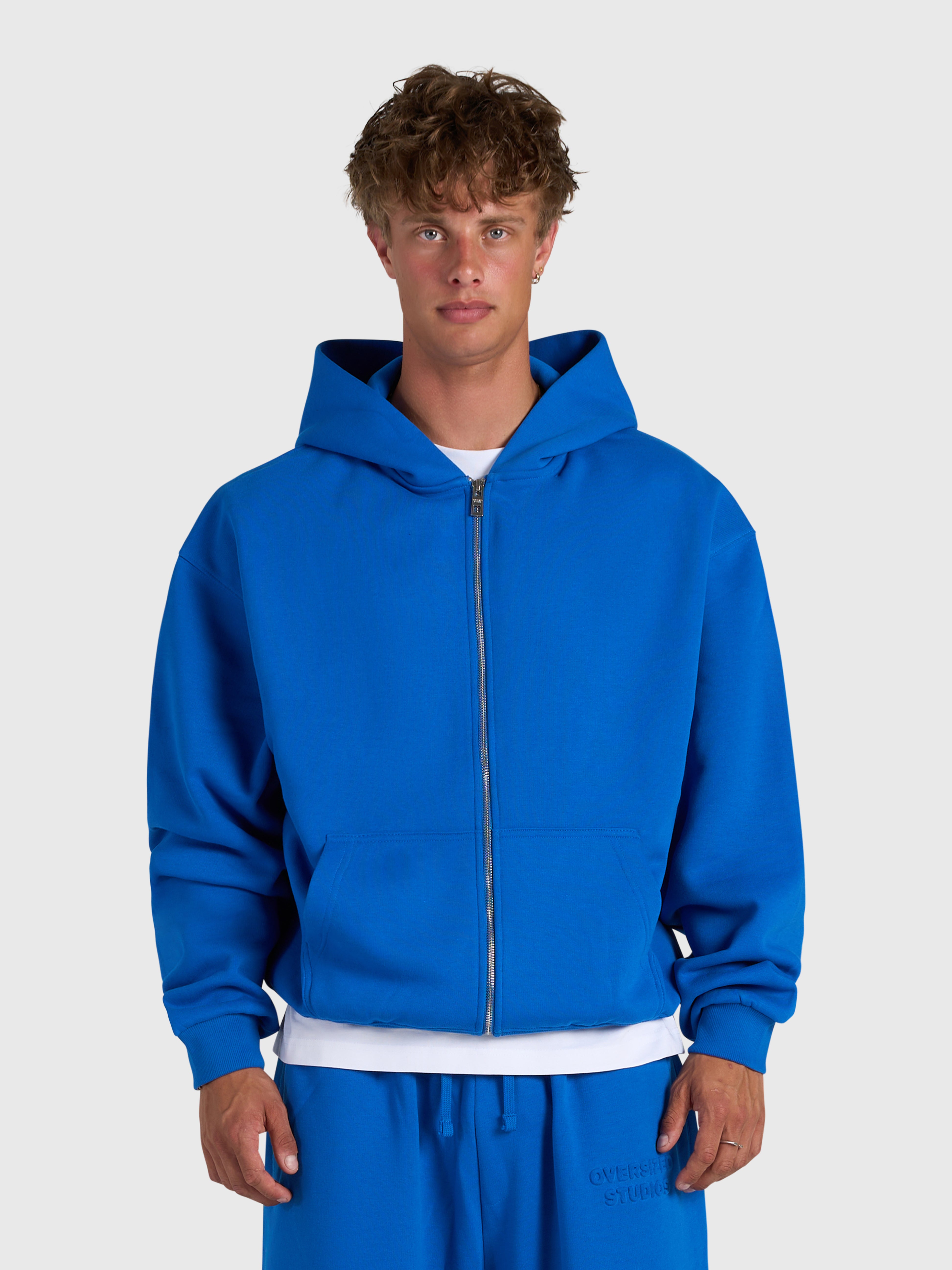 Confidence V2 Zip Hoodie - King Blue/White