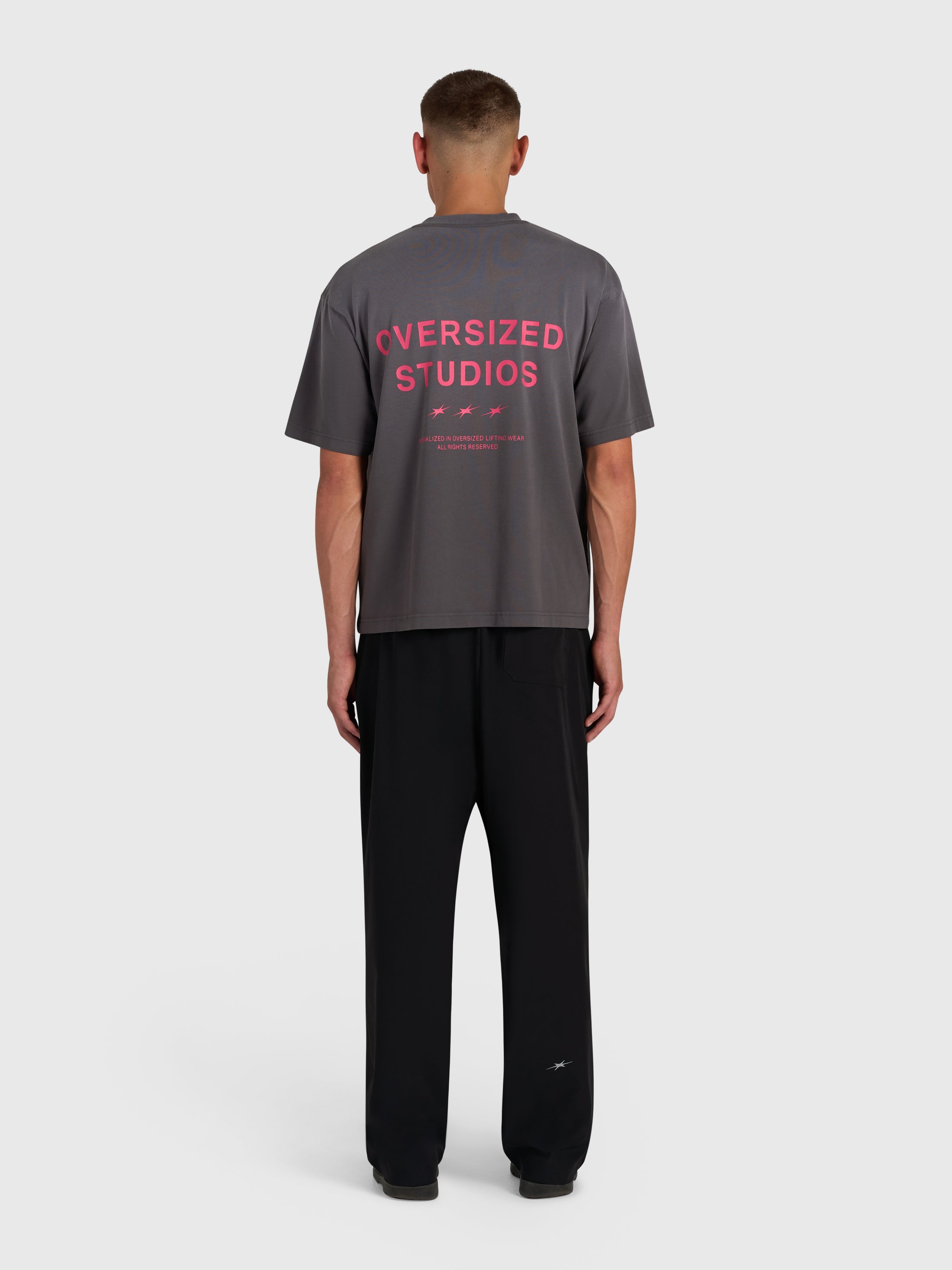 Confidence V2 Heavy Box Tee - Vintage Grey/Pink